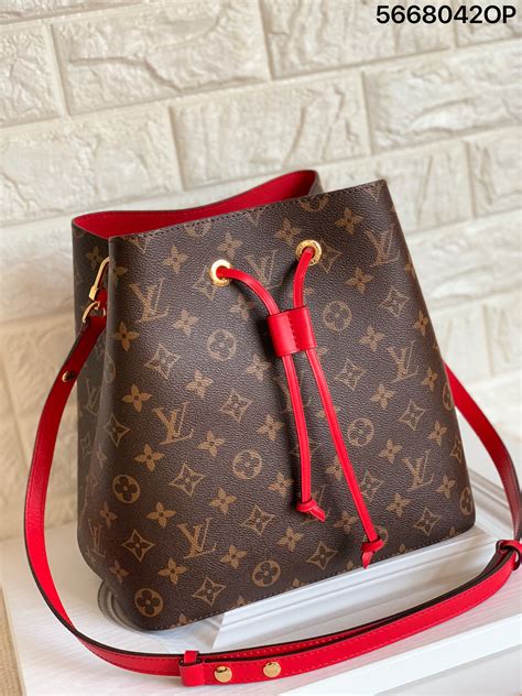 louis vuitton bucket bag red|louis vuitton bag neonoe.